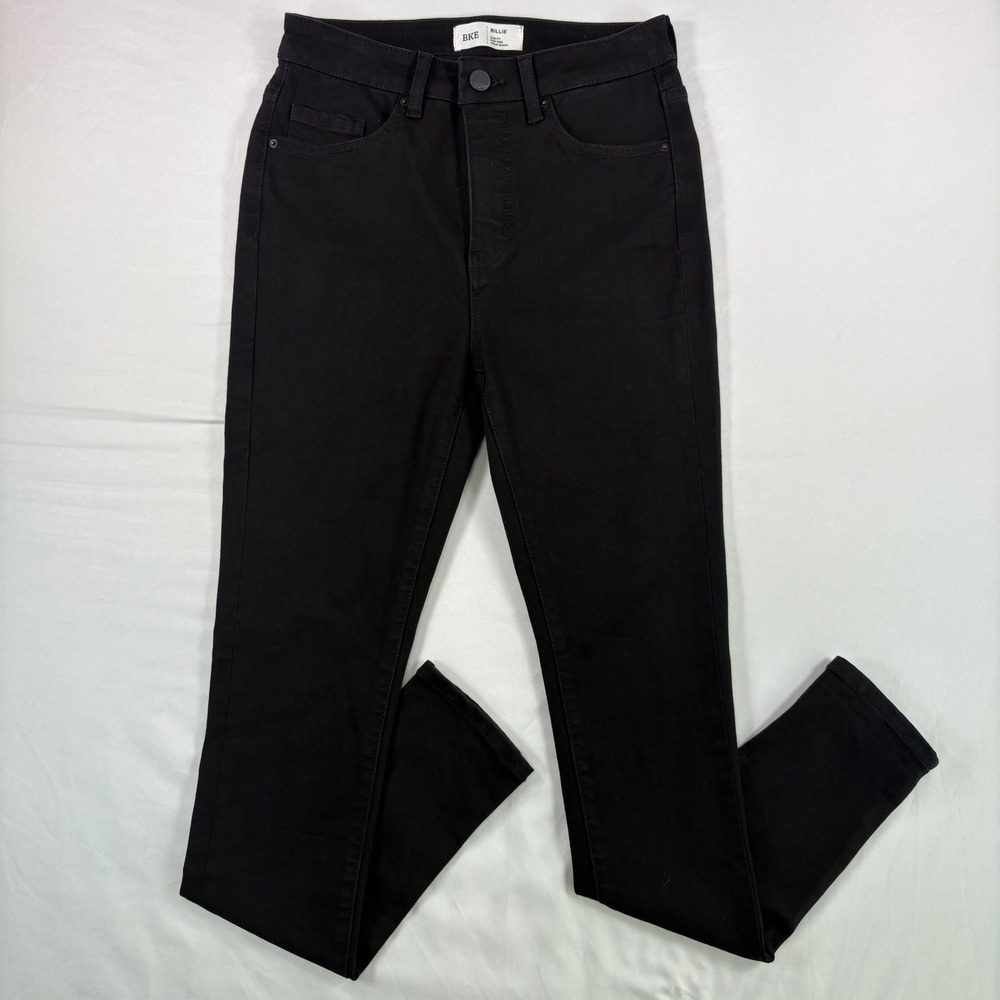 BKE Billie Skinny Jeans Womens 26 High Rise Ankle Black Denim Slim Fit
